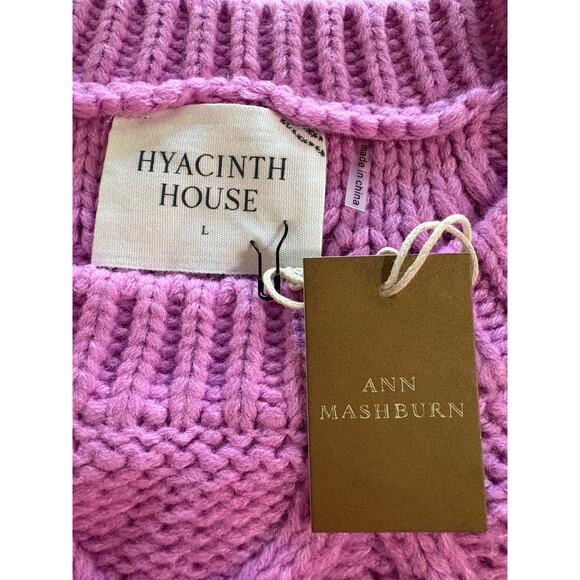 Hyacinth House Tuckernuck Pink & Red Color Block Scarlett Sweater Dress Size L - Picture 6 of 8